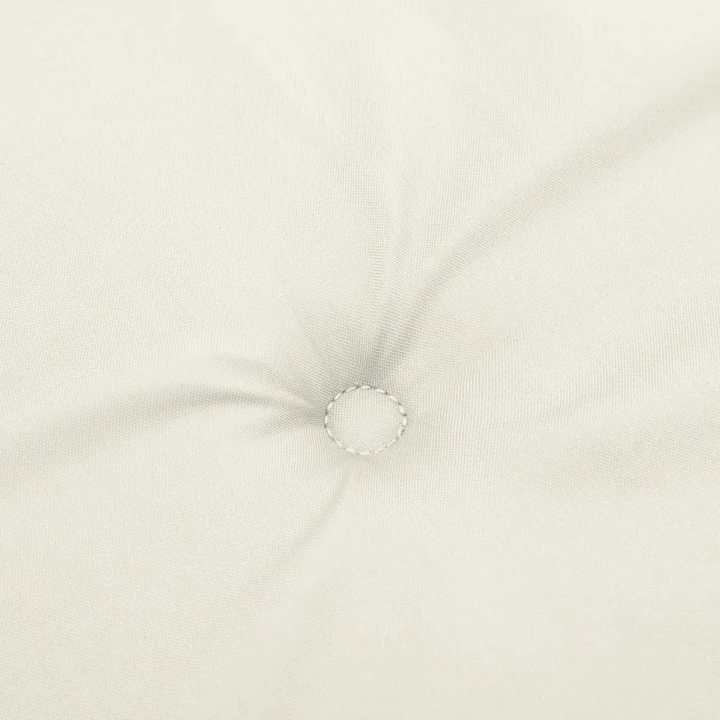 Almofadões para cadeiras altas 4 pcs mesclado tecido creme