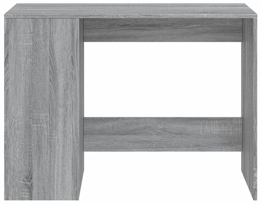 Secretária 102x50x75 cm derivados de madeira cinzento sonoma