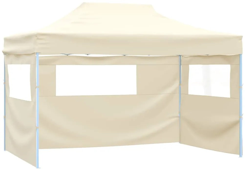 Tenda dobrável profissional festas 4 paredes 3x4m aço cor creme
