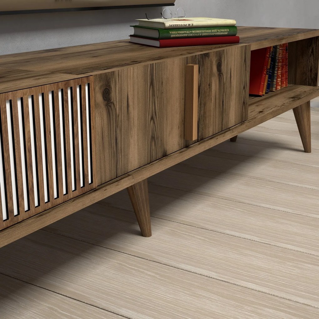 Suporte para TV Milan – Nogueira – 180 cm x 40 cm x 35 cm