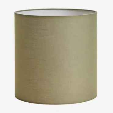 Arlina Tecido Para Abajur Verde Sálvia & Ø30 Cm - ↑30 Cm - Sklum