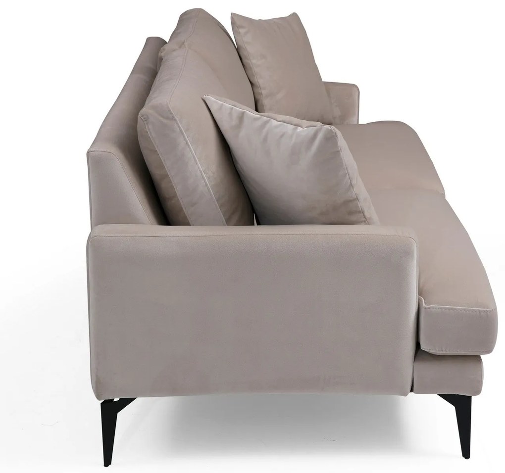 Sofá de 3 Lugares Papira – Bege – 205 x 90 x 88 cm
