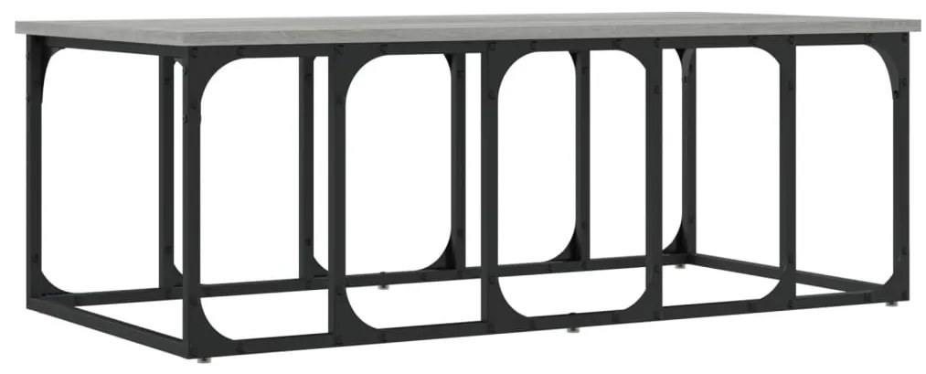 Mesa de centro 100x50x35,5 cm derivados madeira cinzento sonoma