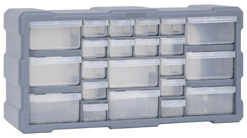 147584 vidaXL Caixa organizadora com 22 gavetas 49x16x25,5 cm