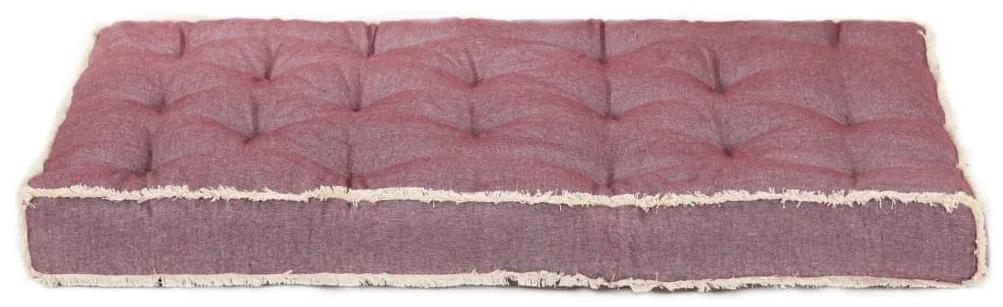 Almofadão para sofá de paletes 120x80x10 cm bordô