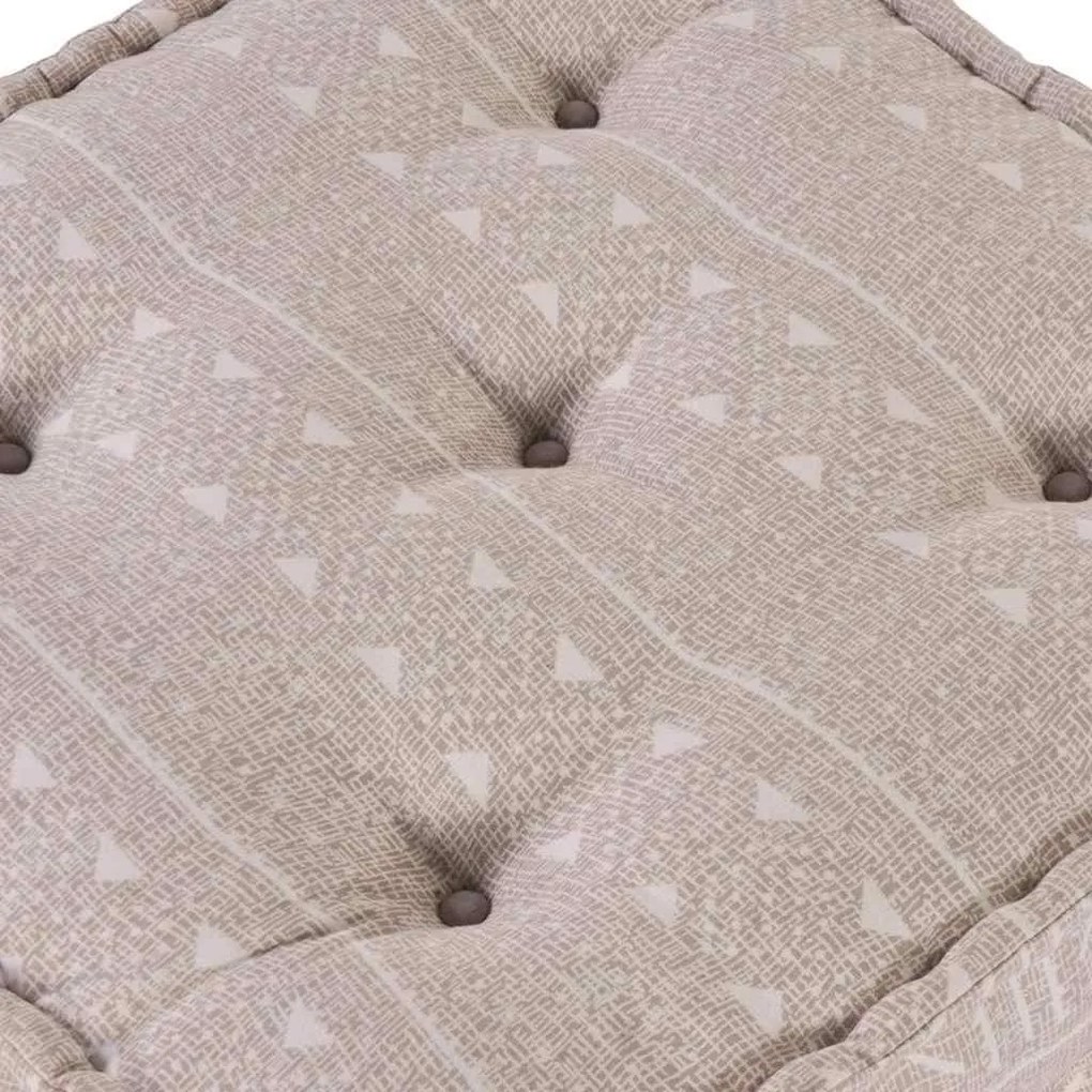 Puff Modular - Café Claro, 70x70x36 cm, Tecido
