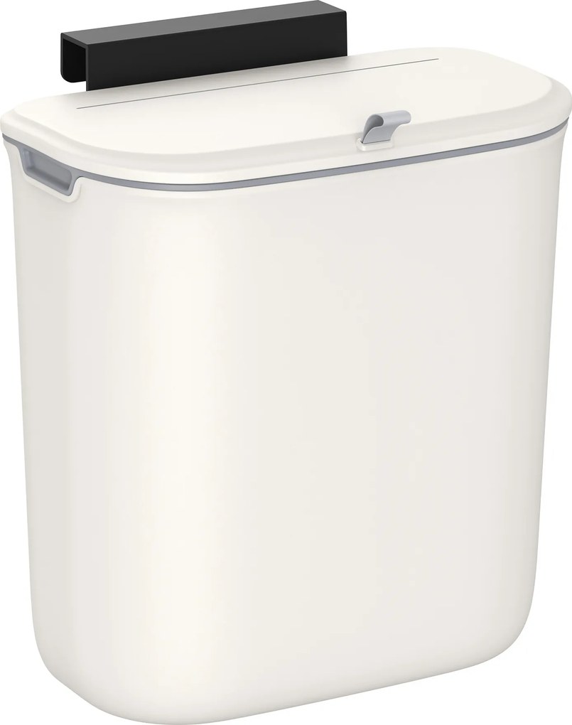 Caixote lixo cozinha de pendurar 9 L, 26 x 15 x 28 cm, branco