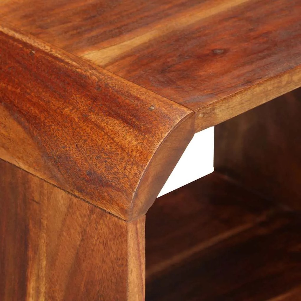Mesa cabeceira gaveta 2 pcs madeira acácia maciça 40x30x50 cm