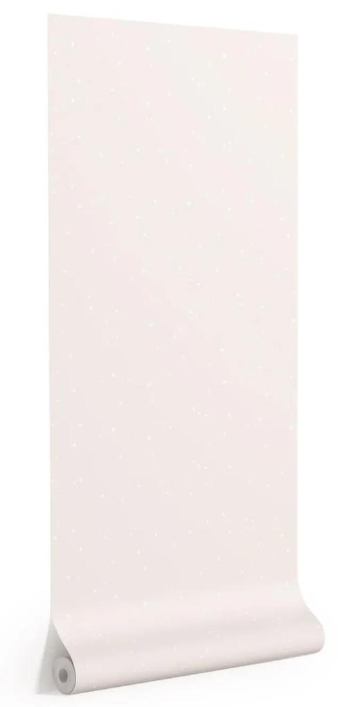 Kave Home - Papel de parede Ludmila bege com estampado de estrelas branco 10 x 0,53 m FSC MIX Credit