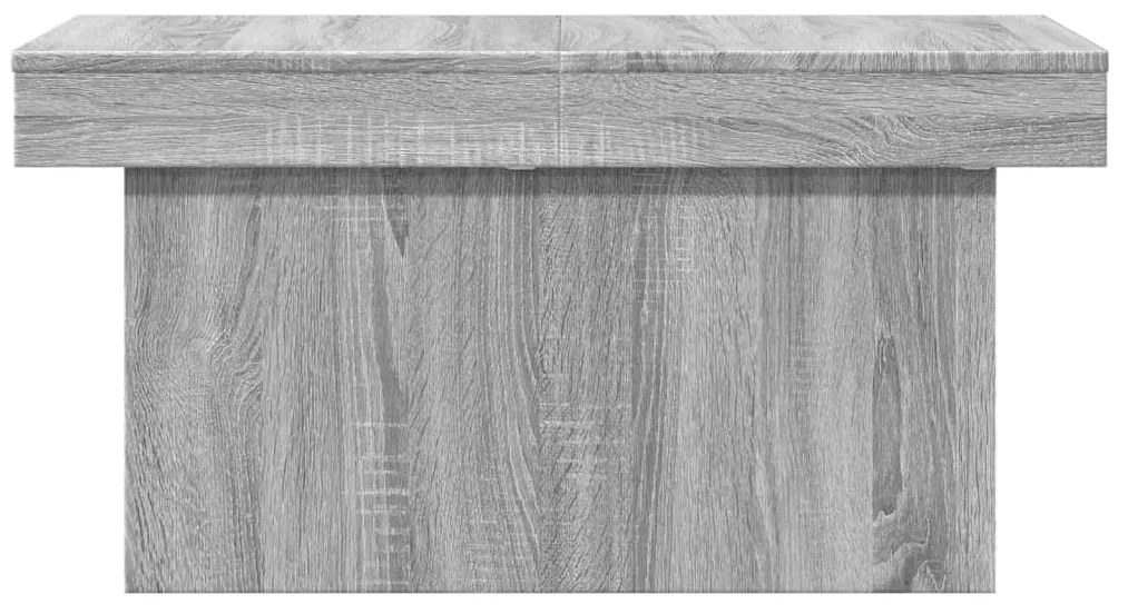 Mesa de centro 80x55x40 cm derivados de madeira cinzento sonoma