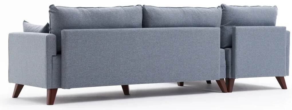 Sofá de Canto Bella – Azul – 275x85x165 cm