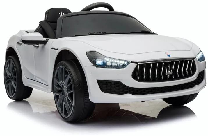 Maserati Ghibli, 12v Carro elétrico Infantil Branco