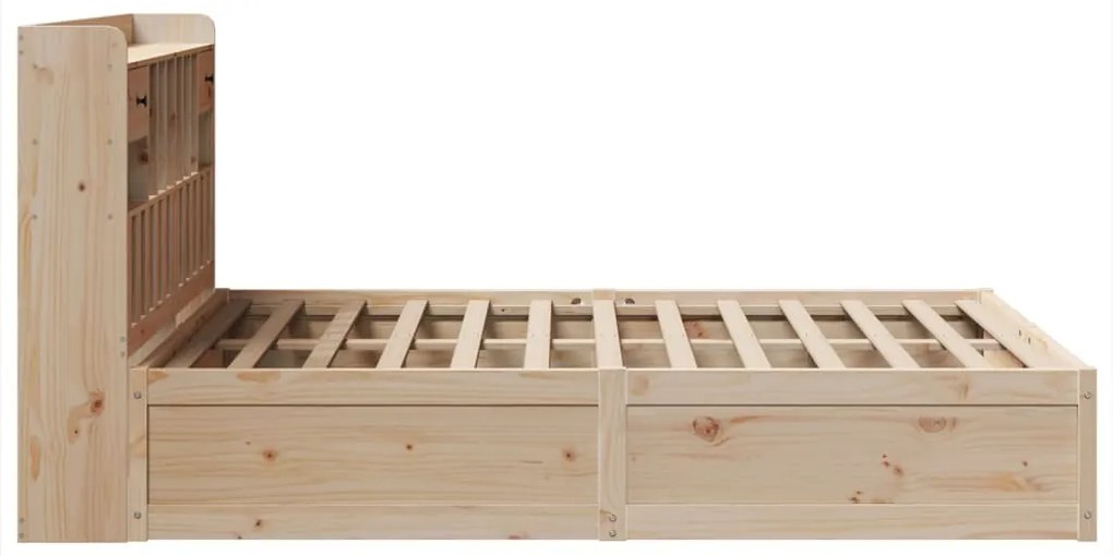 Cama sem colchão 140x190 cm madeira de pinho maciça