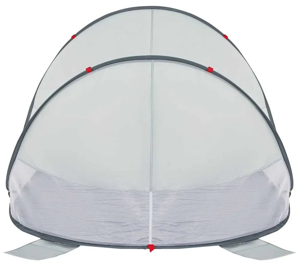 Tenda de praia pop-up impermeável cinzento