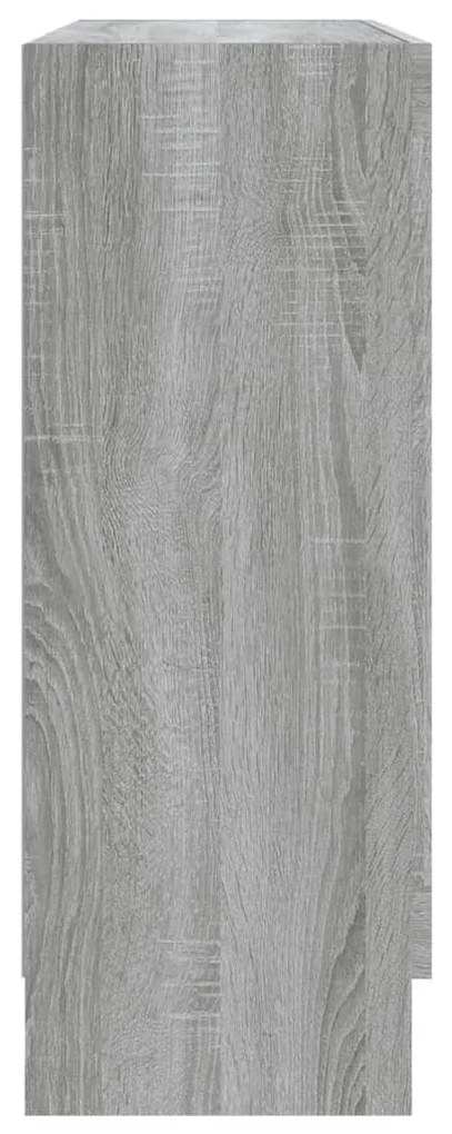 Vitrine 82,5x30,5x80 cm derivados madeira cinzento sonoma