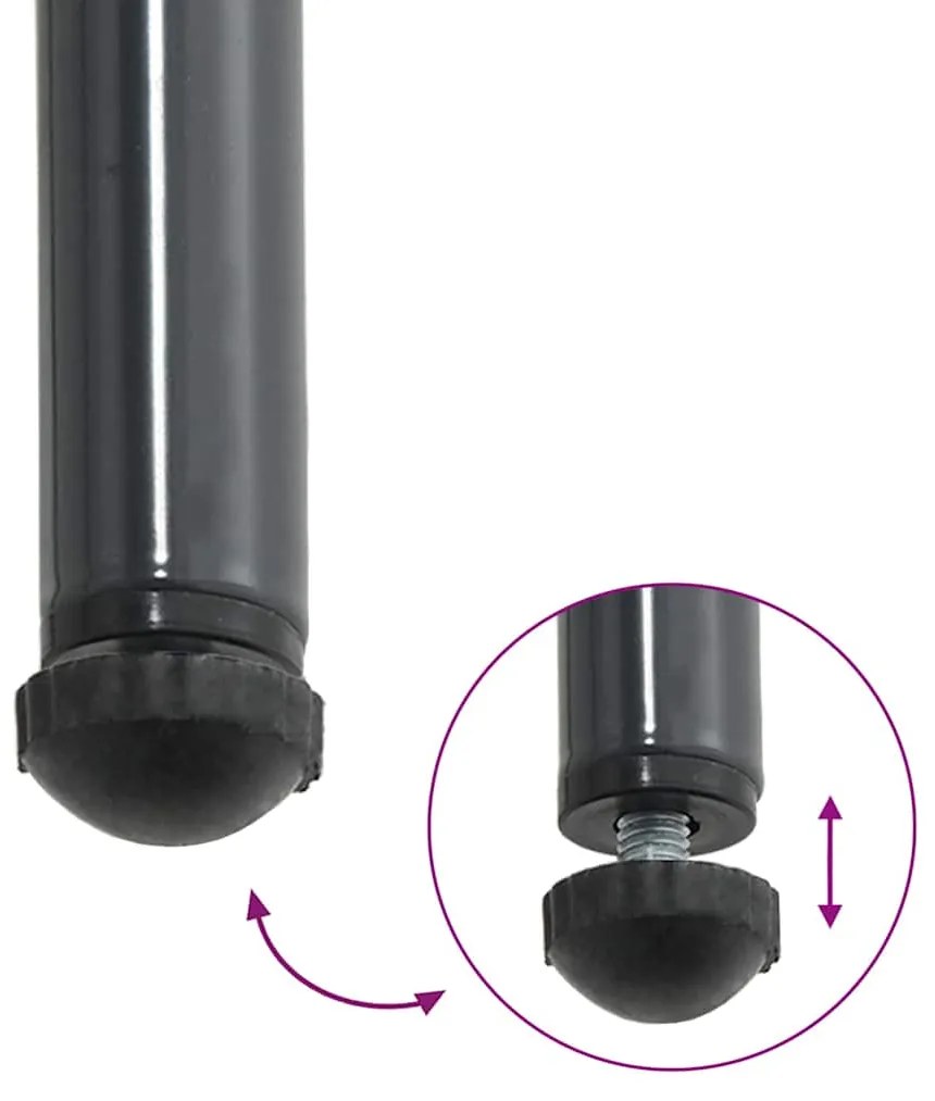 Conjunto de Jantar para Jardim 3 pcs Preto, Antracite