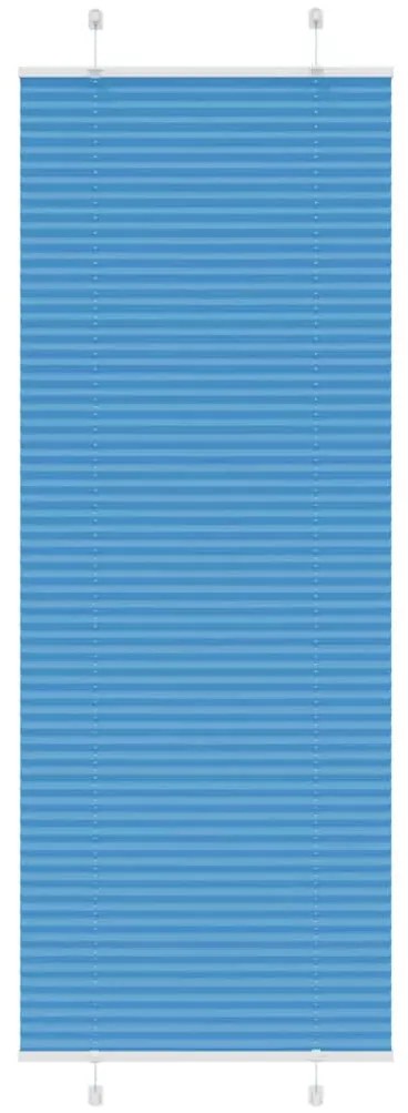 Azul Plissada Cega 70x200 cm Largura Tecido 69,4 cm Poliéster