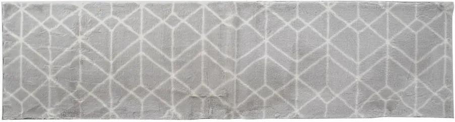 Tapete DKD Home Decor Cinzento Claro Poliéster (60 x 240 x 1 cm)
