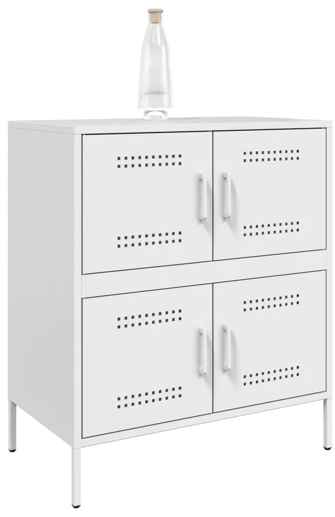 Aparador 68x39x79 cm aço branco