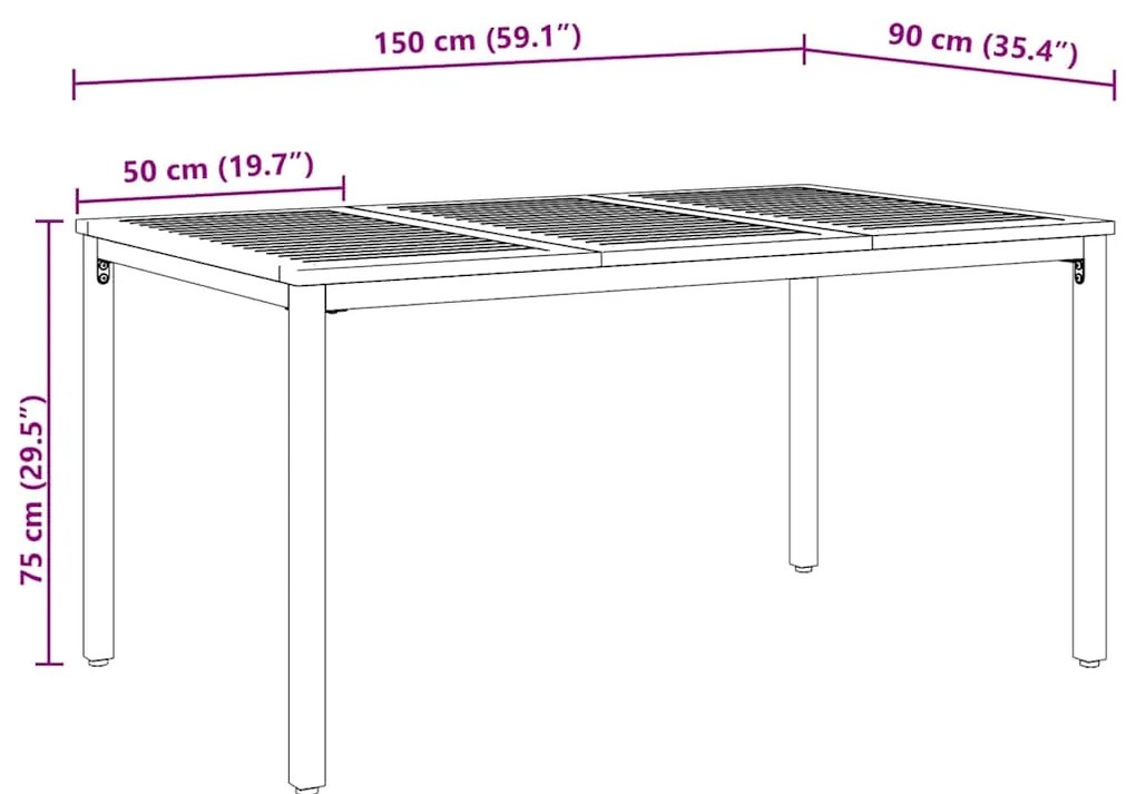 Conjunto de Jantar de Jardim de 5 Peças vidaXL Cinza Polyrattan Acácia