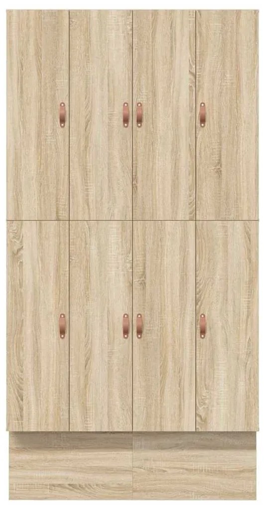 Estrado de Cama com Armazenamento Carvalho Sonoma 120x200 cm
