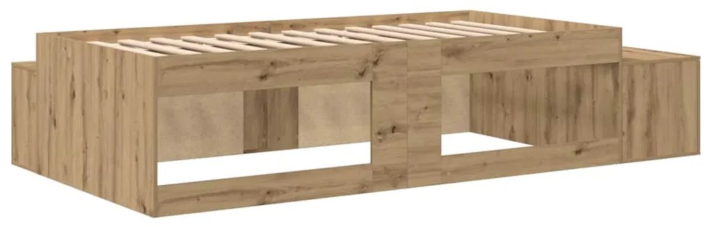 Cama de Armazenamento Artisan Carvalho 90x190 cm