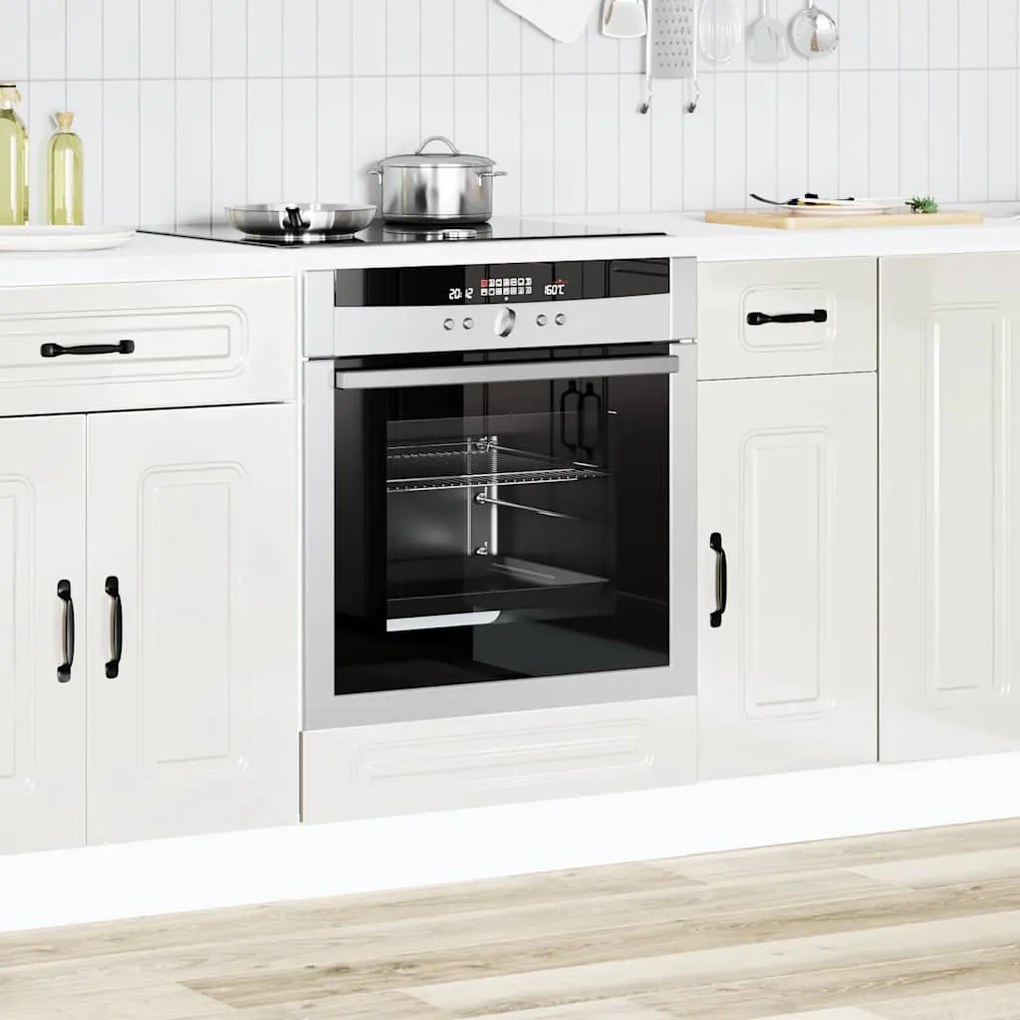 Armário forno Kalmar derivados de madeira branco brilhante