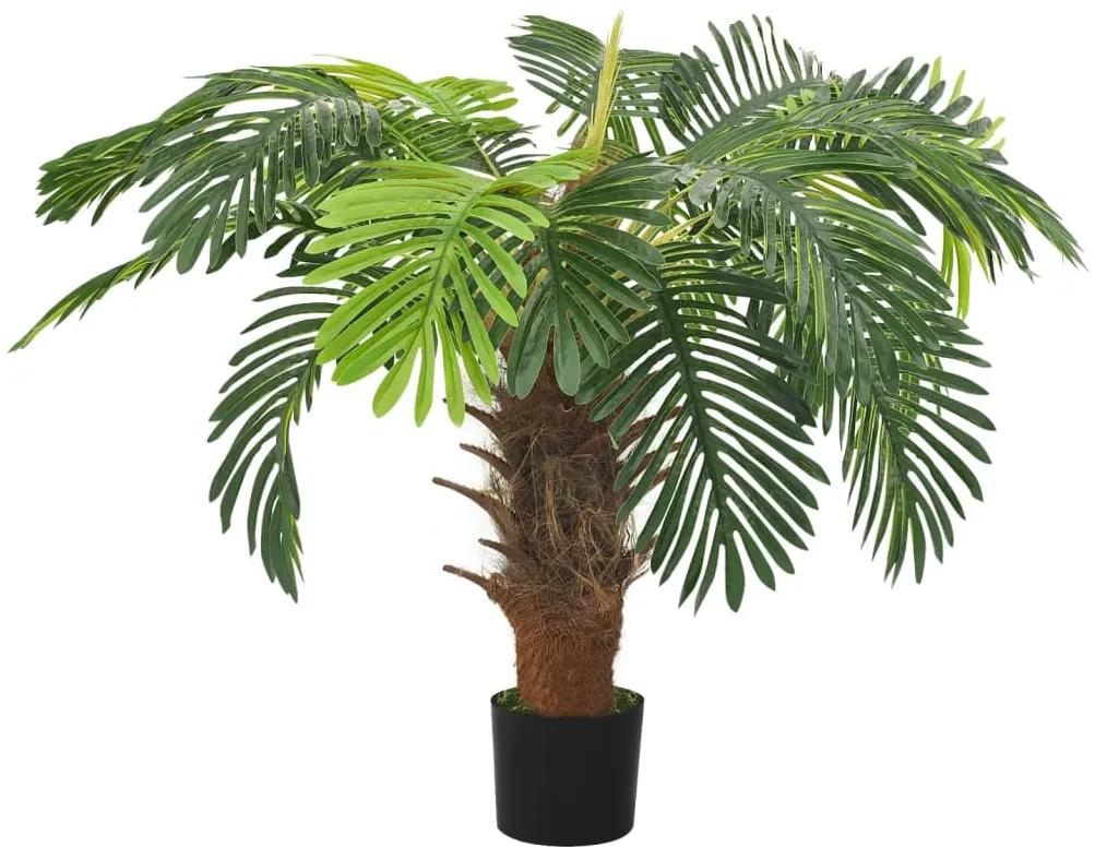 Palmeira cica artificial com vaso 90 cm verde
