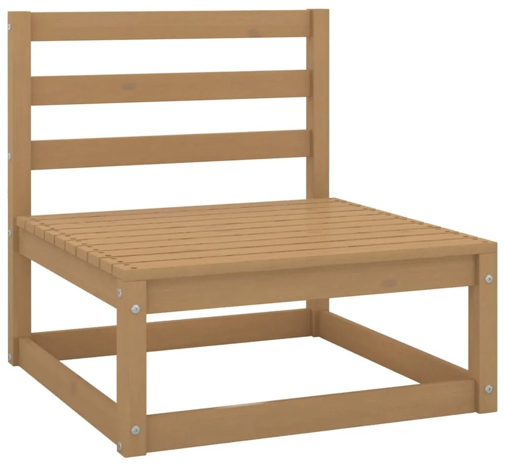 12 pcs conjunto lounge de jardim pinho maciço