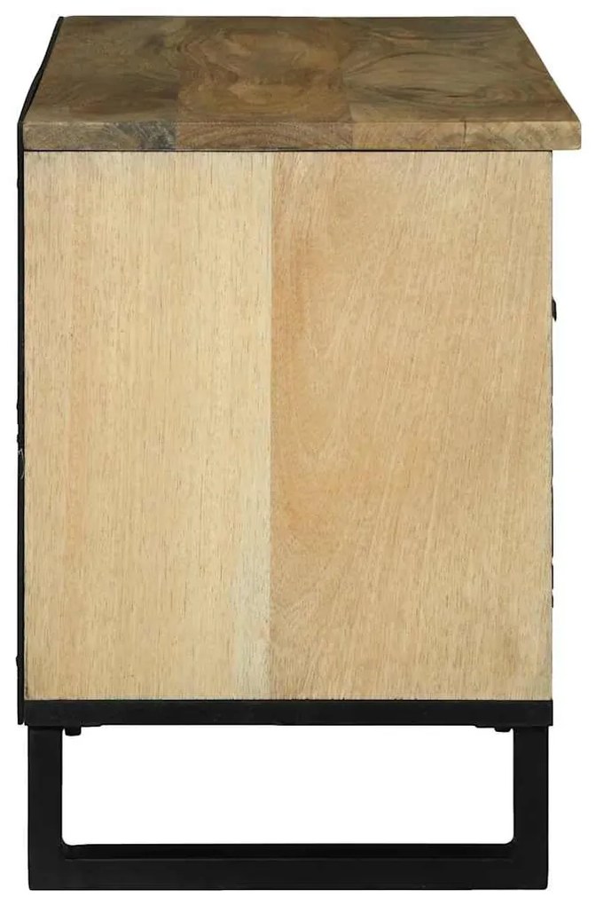 Armário de armazenamento de mídia Castanho 80 x 33.5 x 46 cm