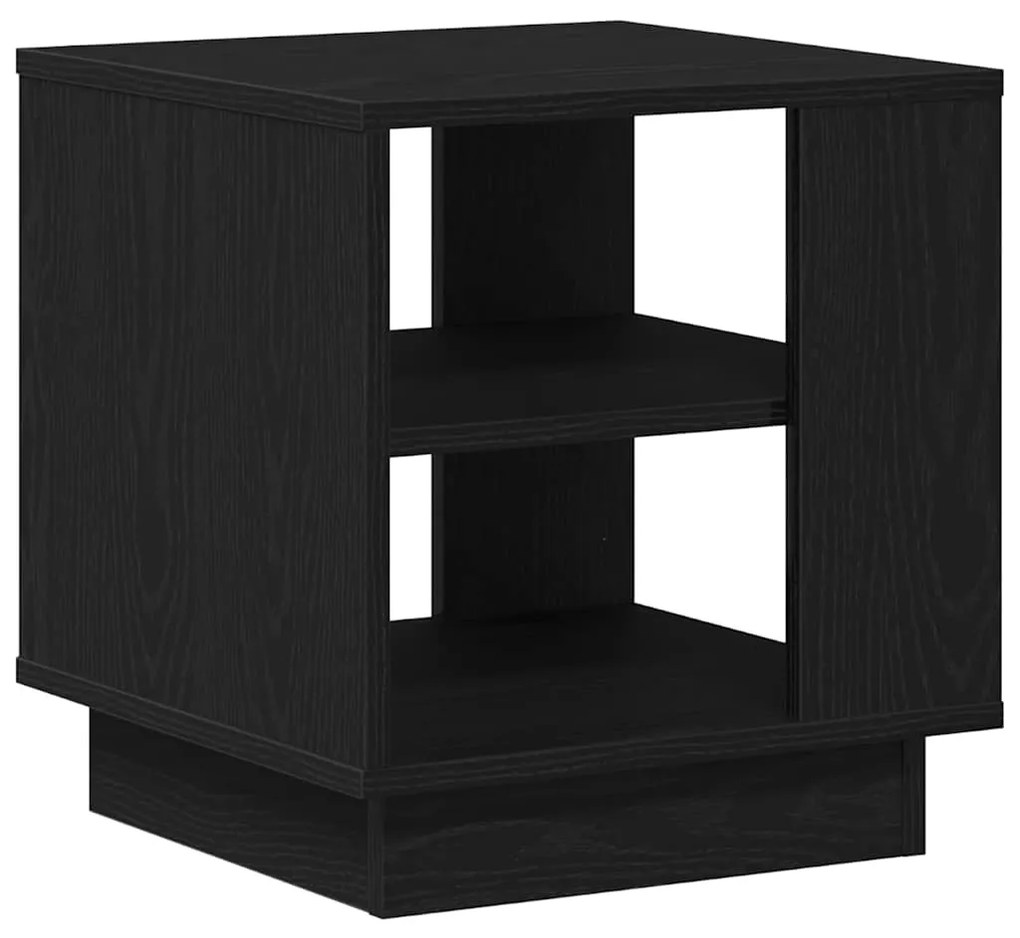 Mesa de Centro vidaXL Carvalho Preto 40x40x43 cm Madeira engenheirada
