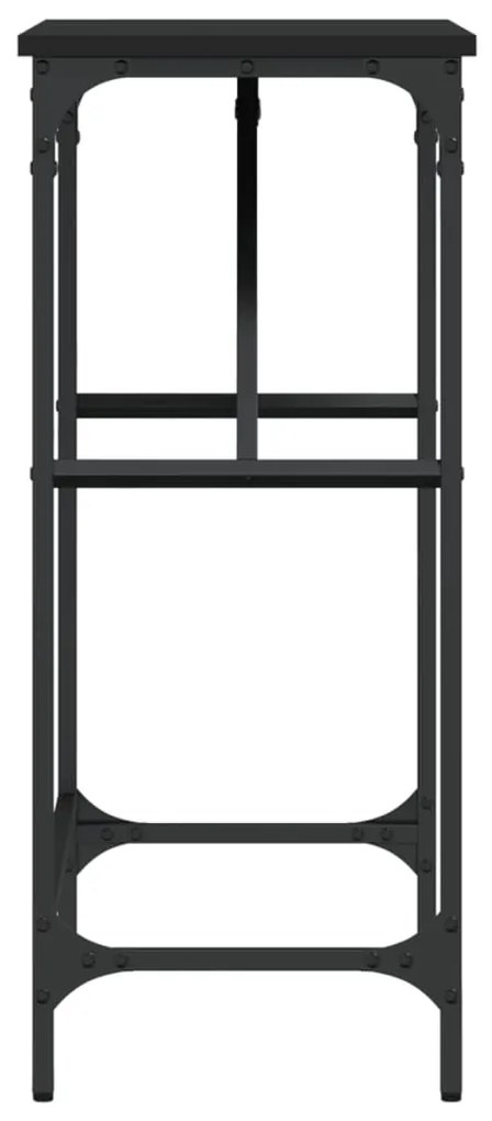 Mesa consola 75x32x75 cm derivados de madeira preto