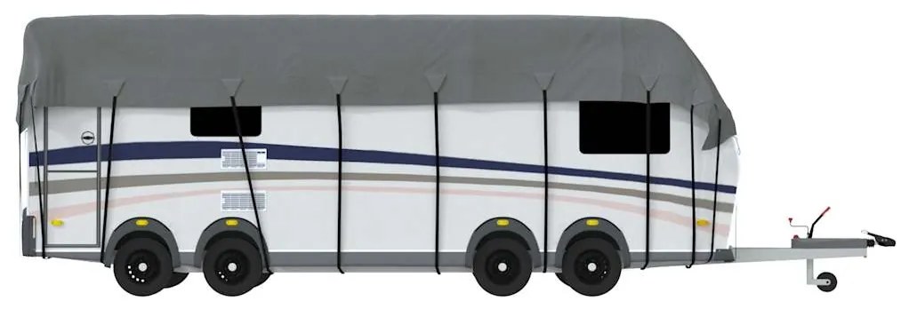 Caravan capa de telhado 1000x300 cm tecido não tecido cinzento