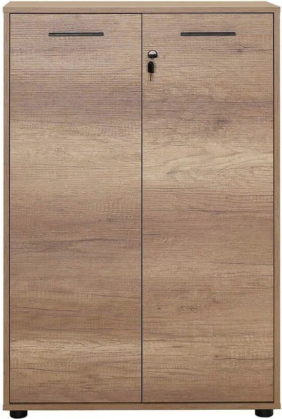 Estante/Arquivador "Biblioteca" - Carvalho - 72x109x34cm - Design Mode