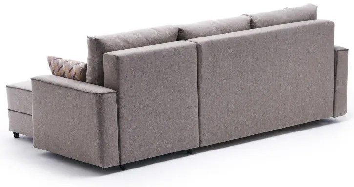 Sofá-cama de Canto Ece – Creme – 242 x 88 x 90 cm