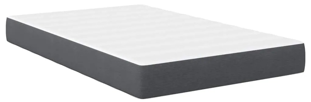 Colchão de Molas Pocket vidaXL Cinza Escuro Médio 120x200x20 cm Tecido
