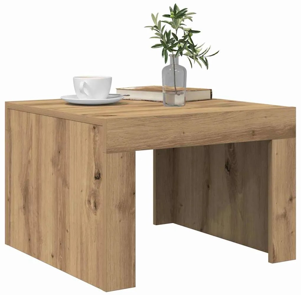 Mesa de centro carvalho artisiano 50 x 50 x 35 cm
