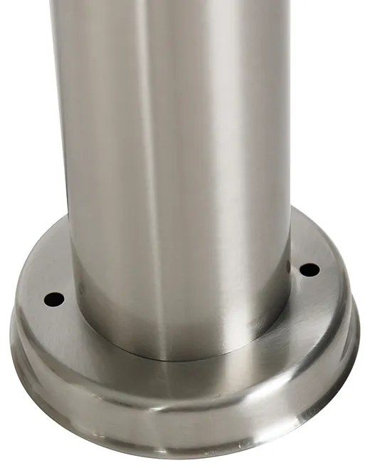 Candeeiro de poste exterior moderno em aço 45 cm IP44 - Rox