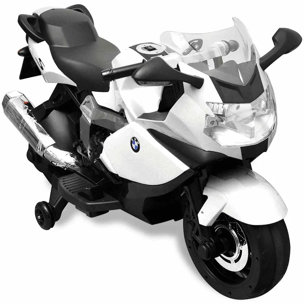 Motocicleta eléctrica BMW 283 para crianças- branca 6V