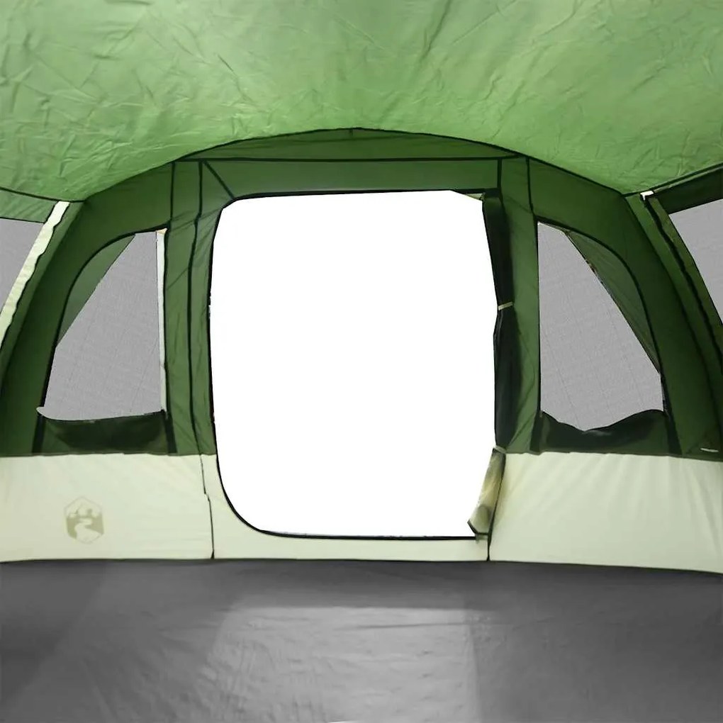 Tenda familiar túnel para 8 pessoas impermeável verde