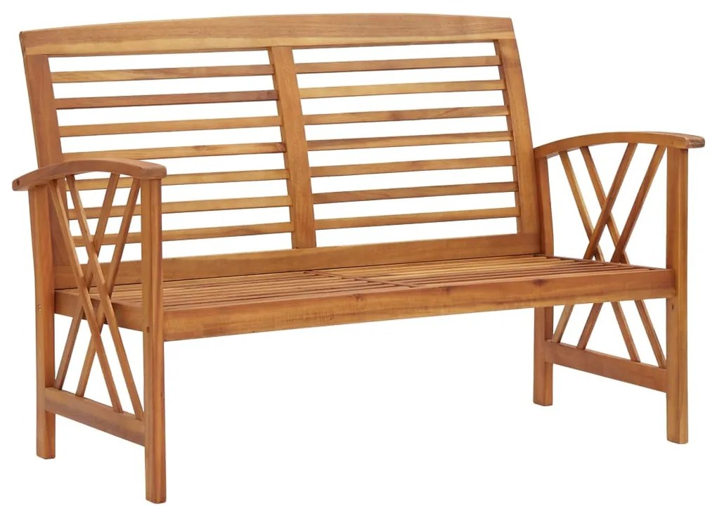 2 pcs conjunto lounge de jardim madeira de acácia maciça