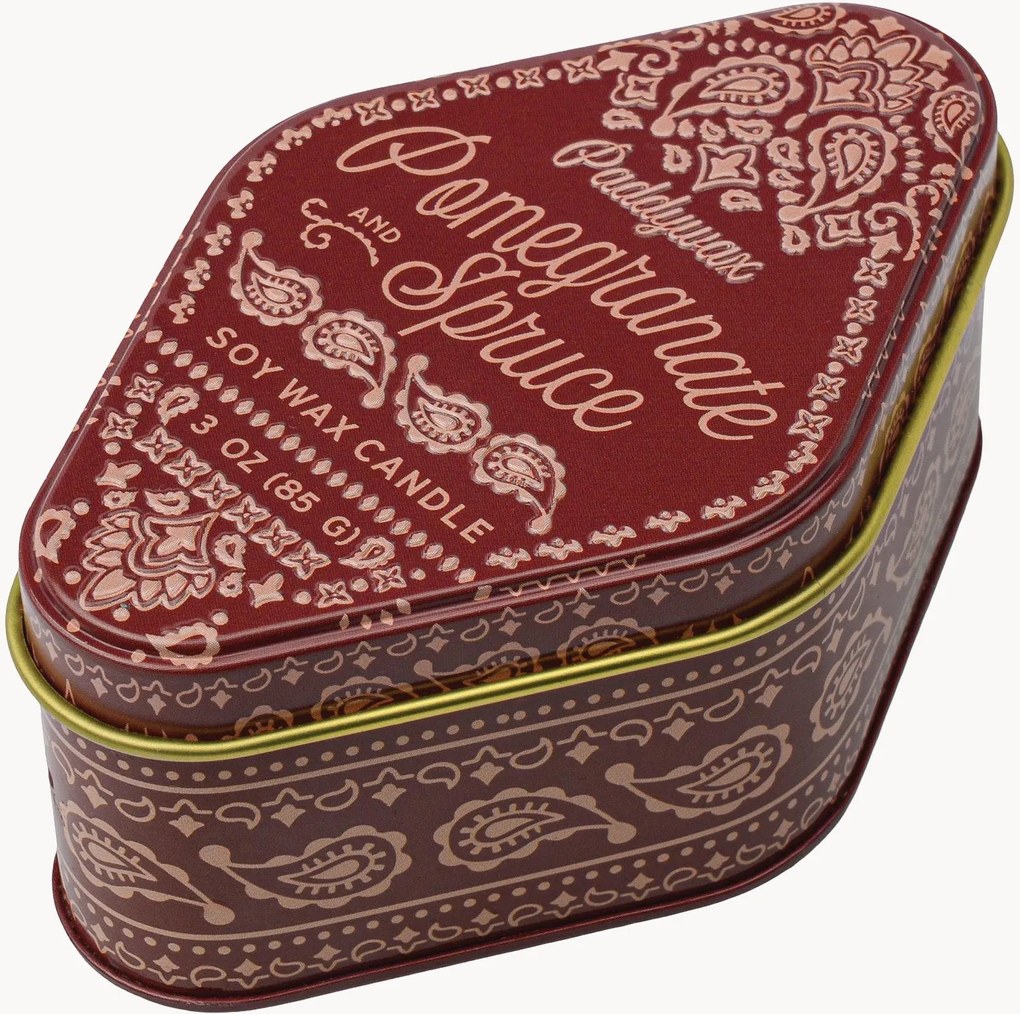 Vela perfumada em lata (romã e abeto)