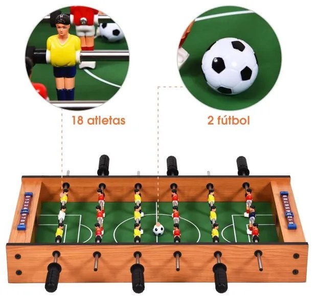 Mesa de jogos múltipla 2 em 1 Mesa de hóquei em patins com marcador Mesa de sala de jogos 69 x 36 x 10 cm