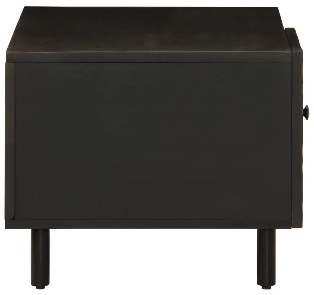 Mesa de centro 80x50x40 cm madeira de mangueira maciça preto