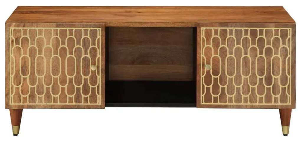 Mesa de centro 100x54x40 cm madeira de mangueira maciça