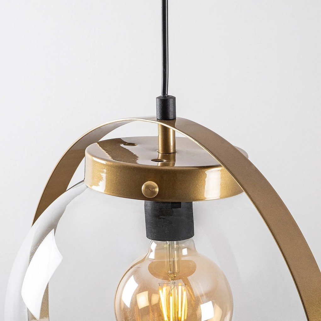 Chandelier Tan – Dourado – 40 cm de diâmetro x 125 cm de altura