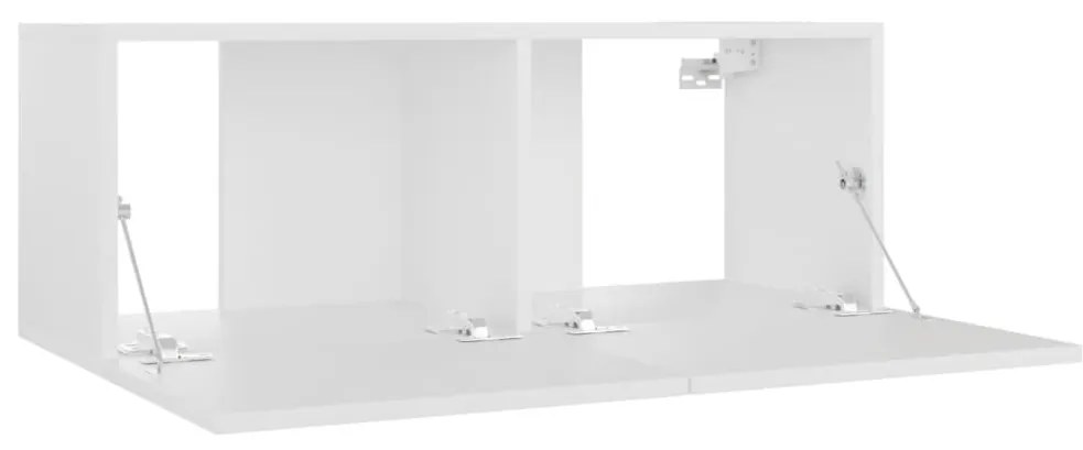 Móvel de TV Suspenso Cafa de 80cm - Branco - Design Moderno