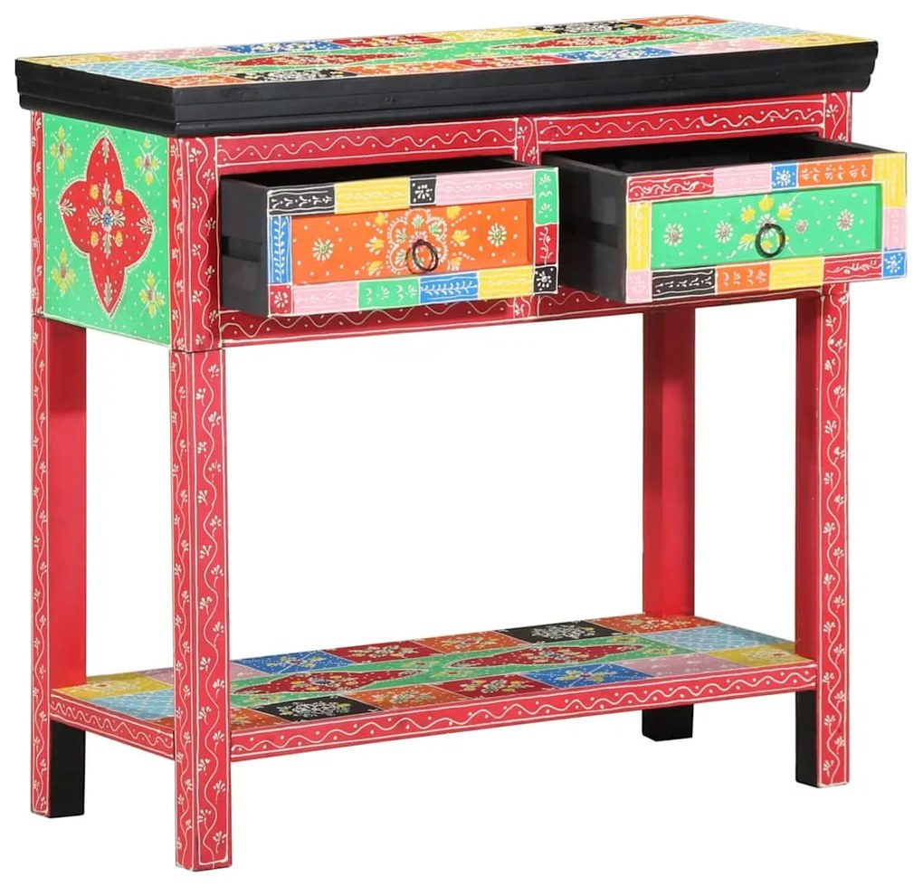 vidaXL Aparador com gaveta Multicolor 80 x 35 x 76 cm