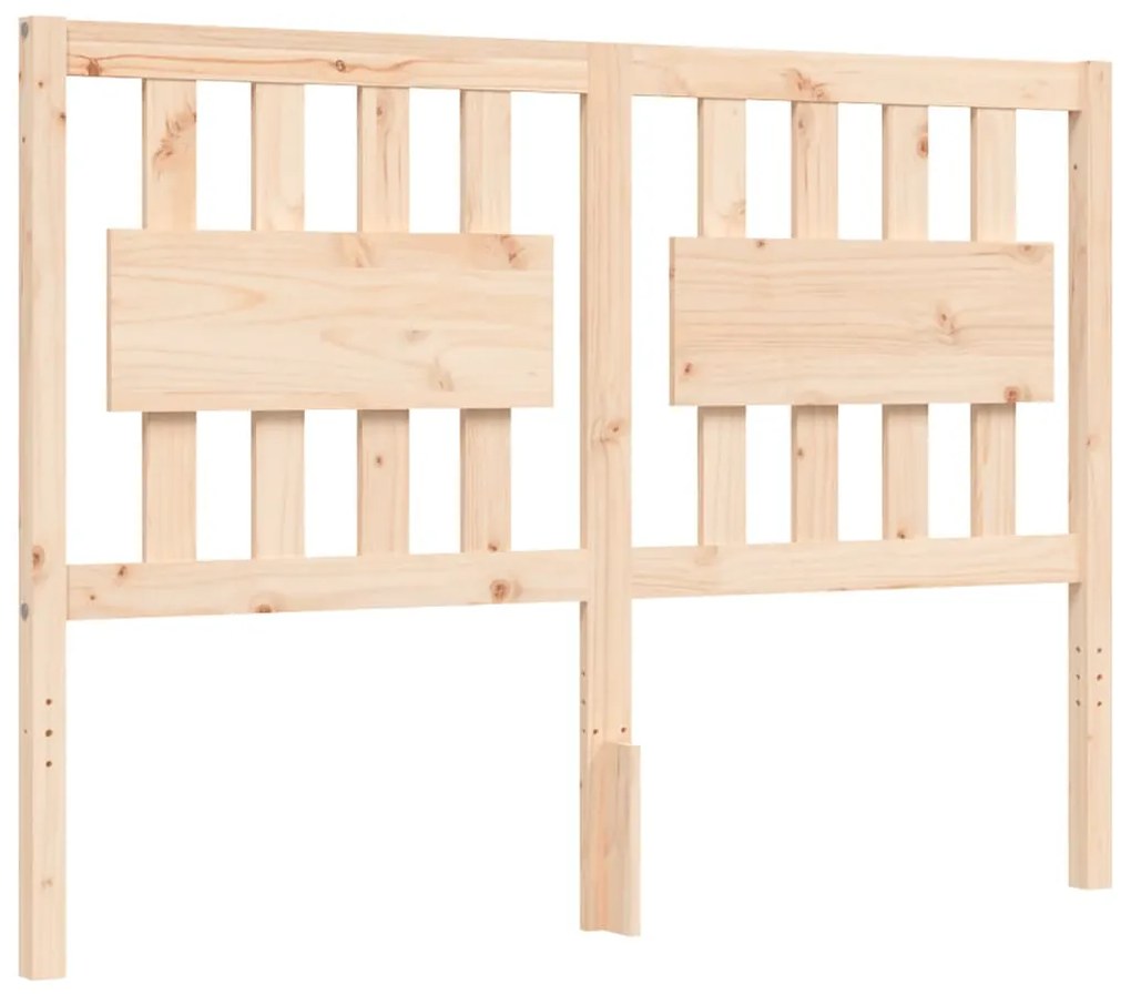 Cama sem colchão 140x190 cm madeira de pinho maciça