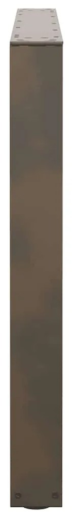 Pés para mesa de jantar em formato de V, 3 peças, aço natural, 100x(72